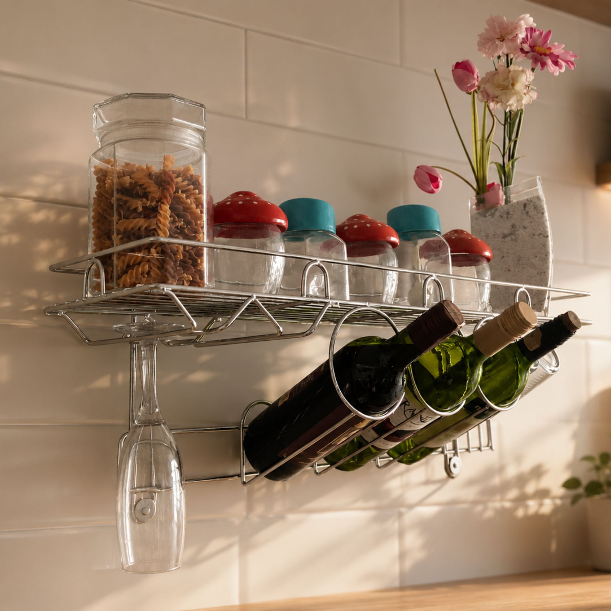 Wall Mounted Wine Rack