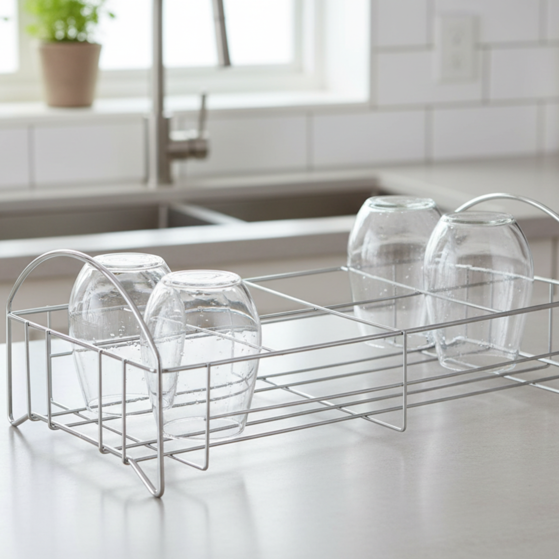 Add On Glass Wire Basket