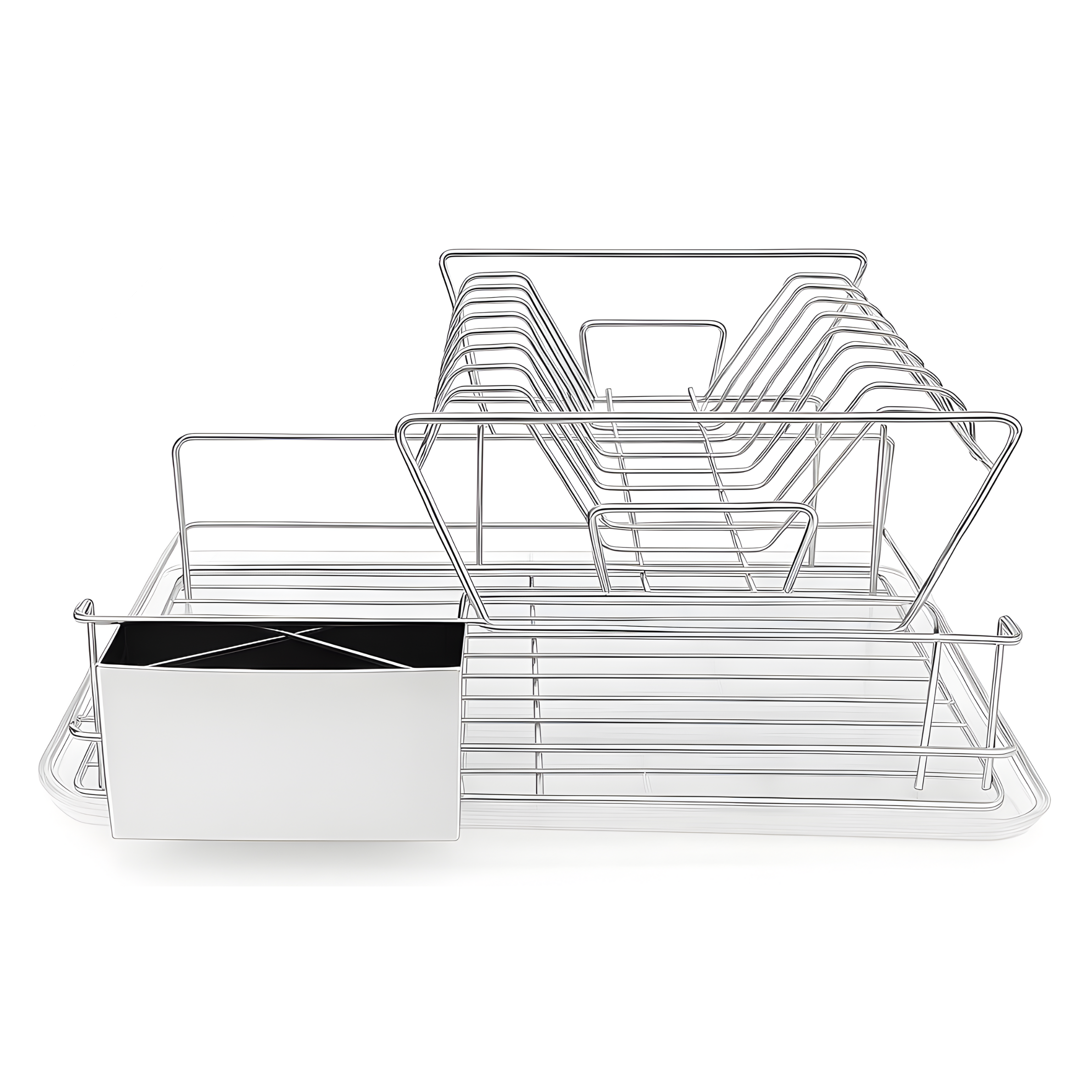 Stainless Dish Drainer 4-Piece Set