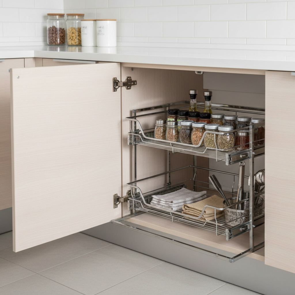 Espacio Stand for Wire Baskets