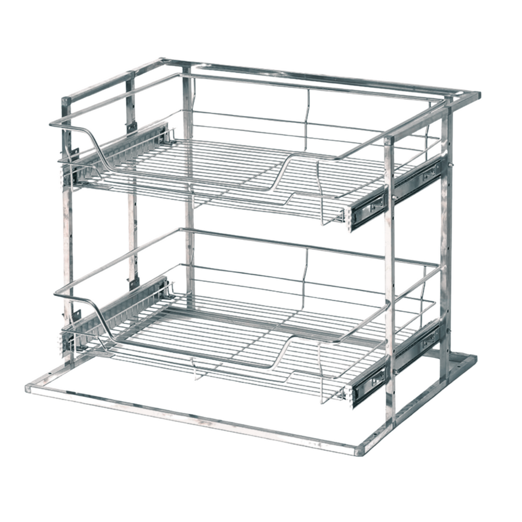 2 in 1 Pullout Soft Close  All Purpose Kitchen Organizer w/ Stand