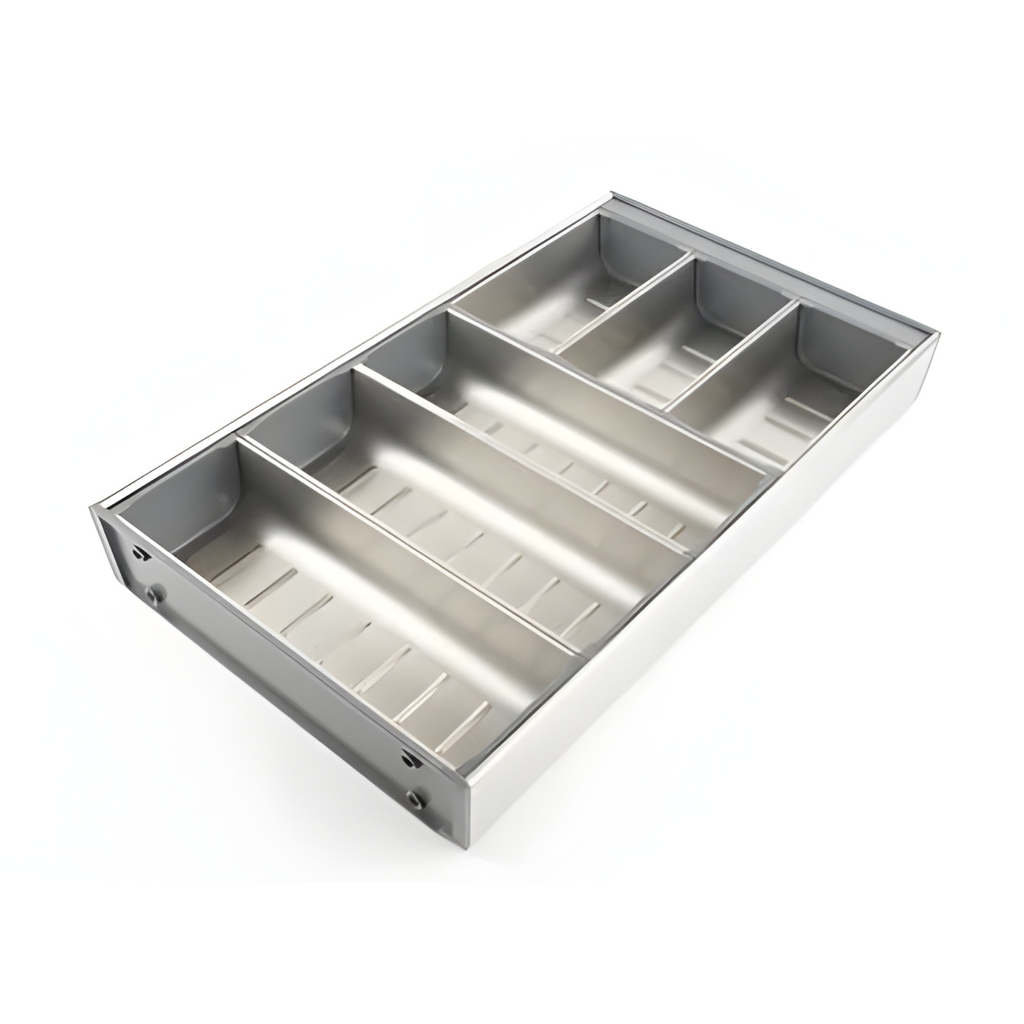 6-Compartment Stainless Utensil Organizer