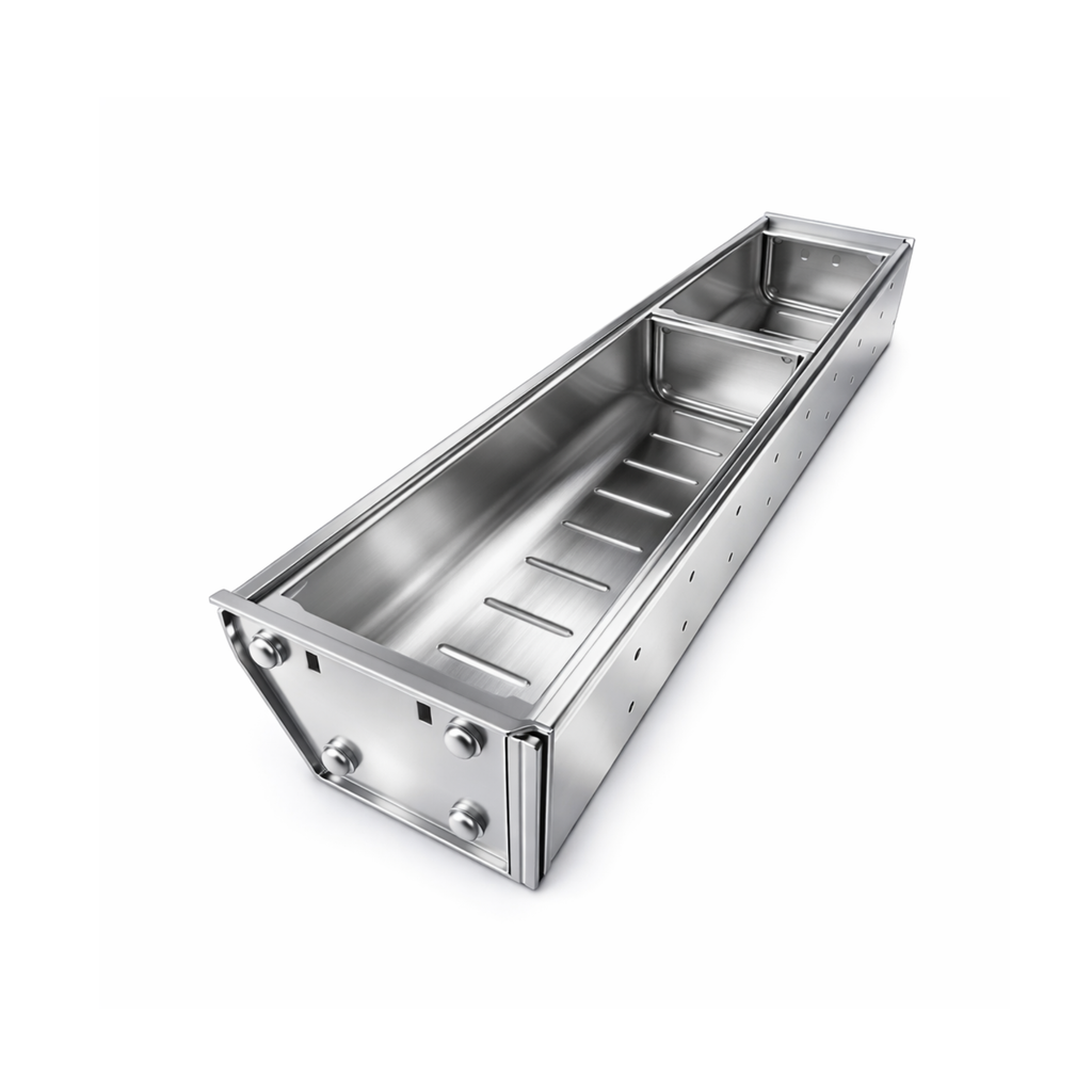 2-Compartment Stainless Utensil Organizer