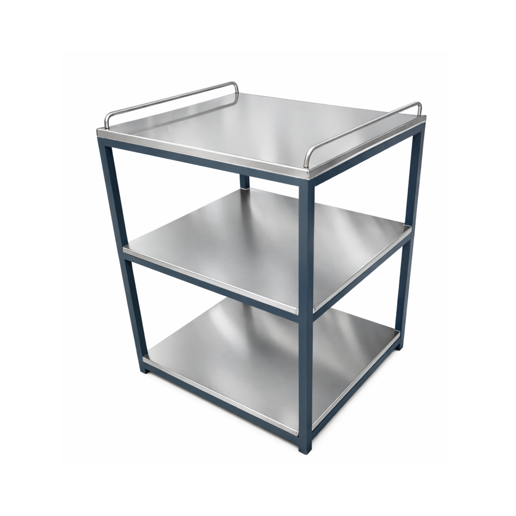 Heavy-Duty 3-Tier Stainless Steel Utility Rack